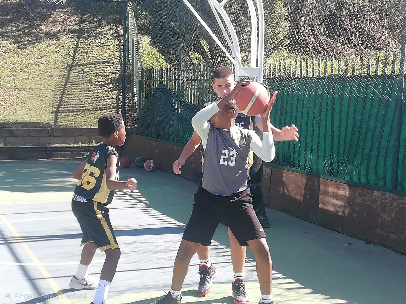 Basketball academy team building