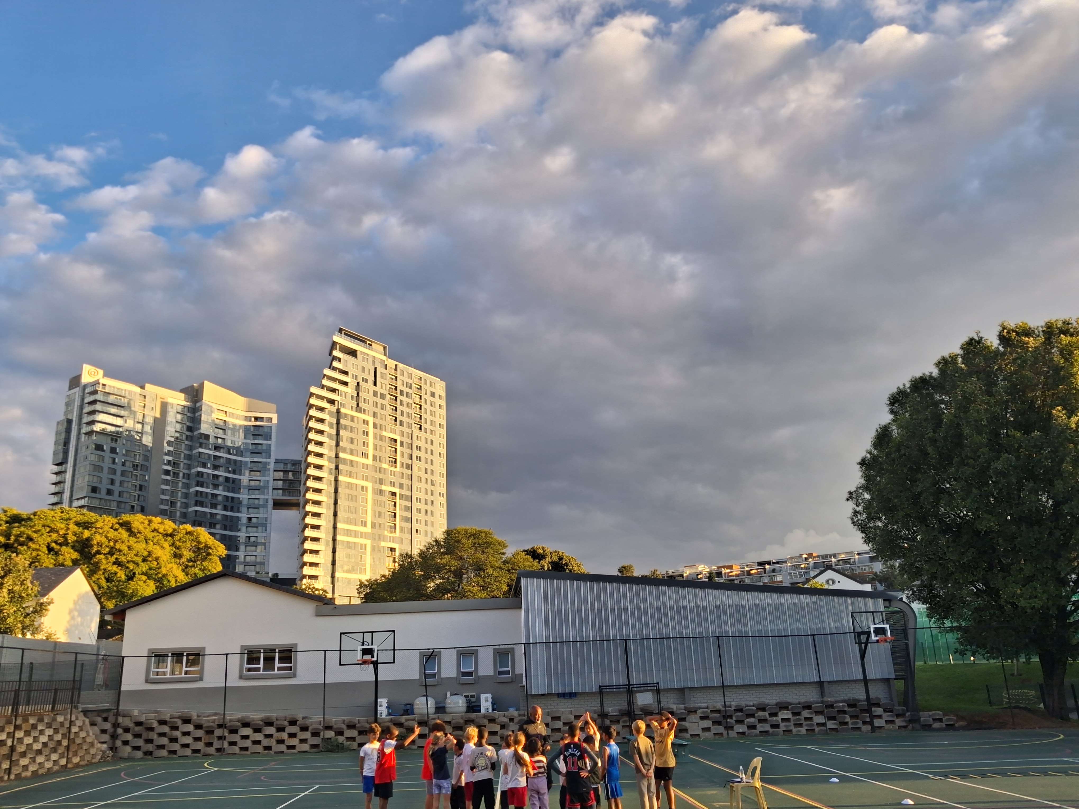 Basketball court facility